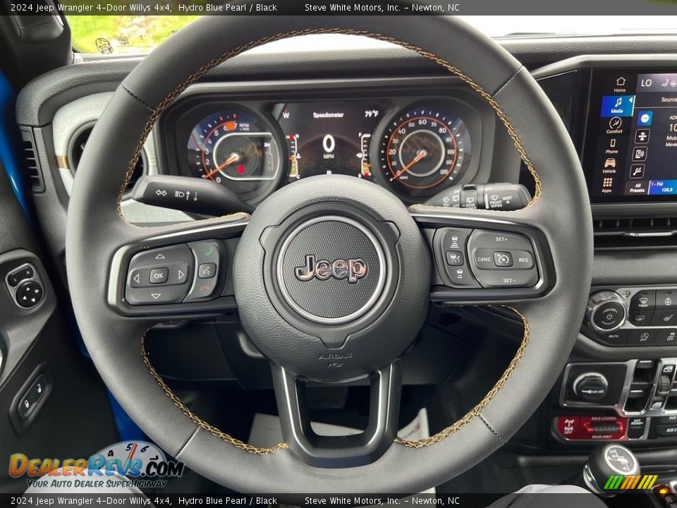 2024 Jeep Wrangler 4-Door Willys 4x4 Steering Wheel Photo #19