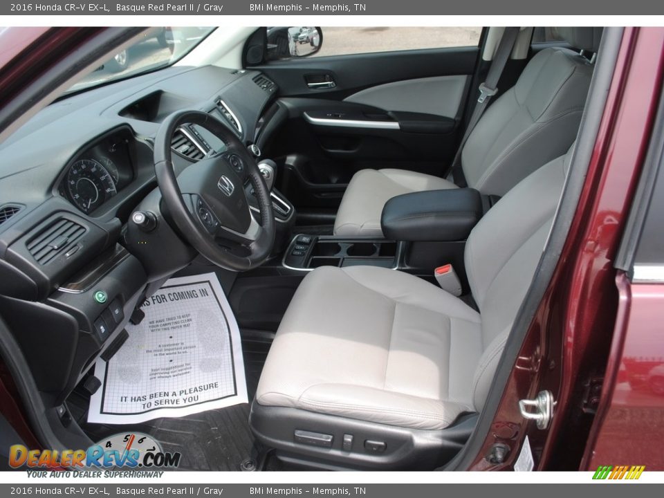 Gray Interior - 2016 Honda CR-V EX-L Photo #11
