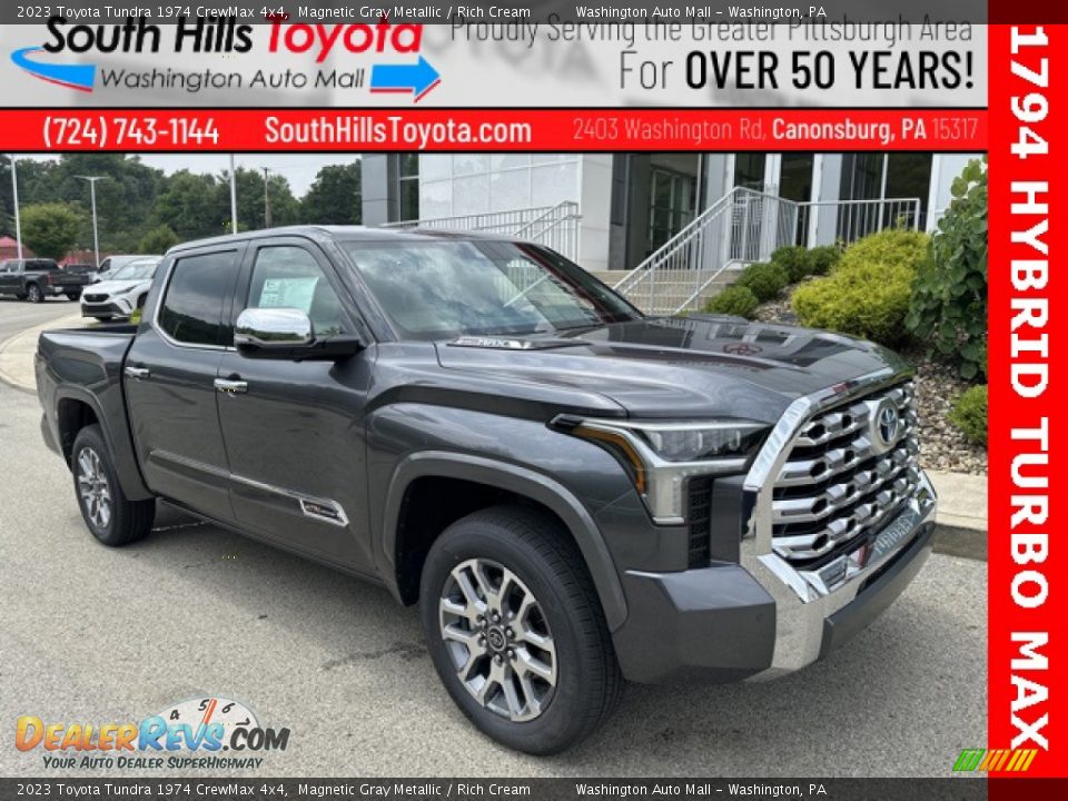 2023 Toyota Tundra 1974 CrewMax 4x4 Magnetic Gray Metallic / Rich Cream Photo #1