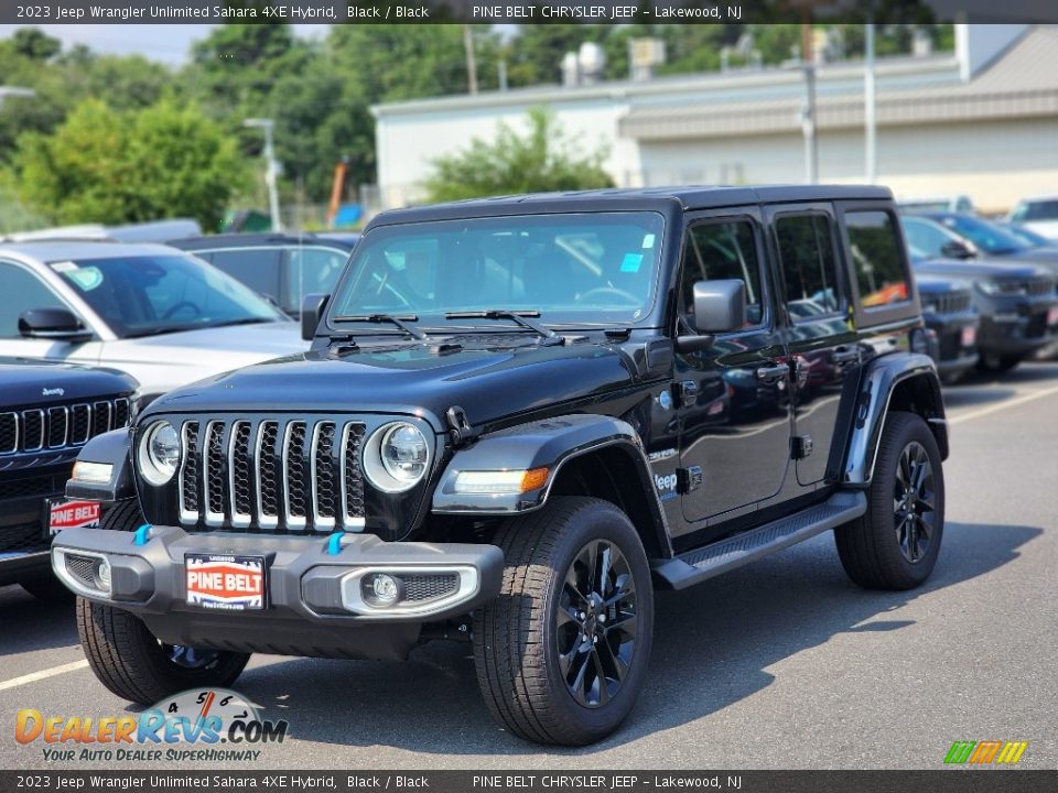 2023 Jeep Wrangler Unlimited Sahara 4XE Hybrid Black / Black Photo #1