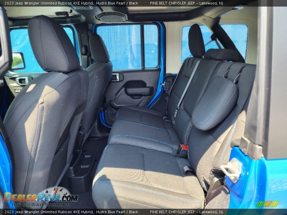 2023 Jeep Wrangler Unlimited Rubicon 4XE Hybrid Hydro Blue Pearl / Black Photo #7