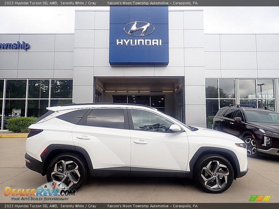 2023 Hyundai Tucson SEL AWD Serenity White / Gray Photo #1