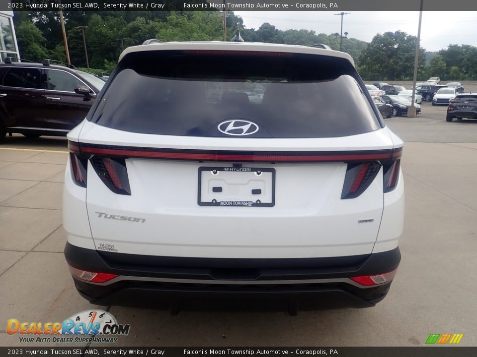 2023 Hyundai Tucson SEL AWD Serenity White / Gray Photo #3