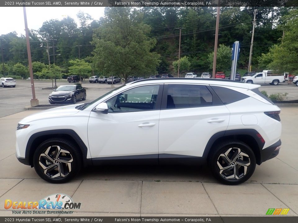 2023 Hyundai Tucson SEL AWD Serenity White / Gray Photo #6