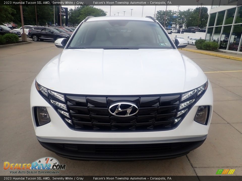 2023 Hyundai Tucson SEL AWD Serenity White / Gray Photo #8