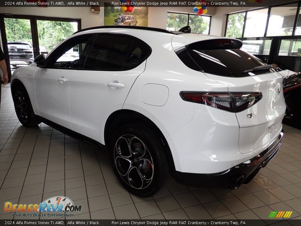 2024 Alfa Romeo Stelvio Ti AWD Alfa White / Black Photo #6