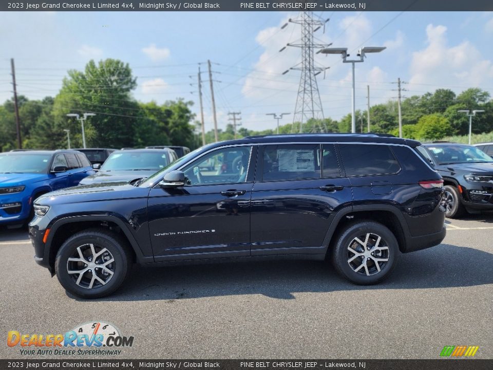 2023 Jeep Grand Cherokee L Limited 4x4 Midnight Sky / Global Black Photo #3