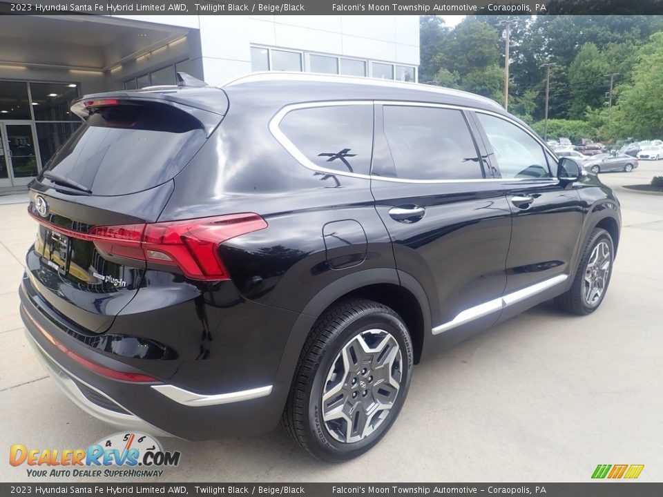 2023 Hyundai Santa Fe Hybrid Limited AWD Twilight Black / Beige/Black Photo #2