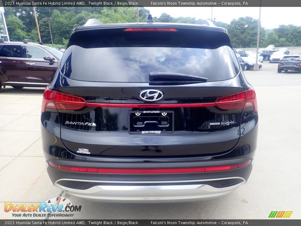 2023 Hyundai Santa Fe Hybrid Limited AWD Twilight Black / Beige/Black Photo #3