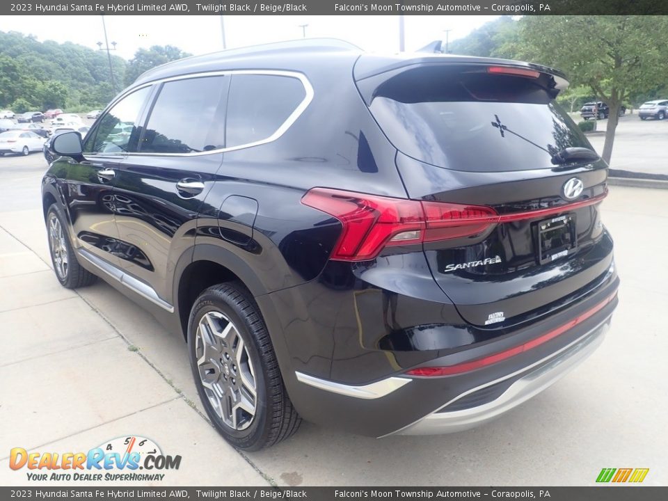 2023 Hyundai Santa Fe Hybrid Limited AWD Twilight Black / Beige/Black Photo #5