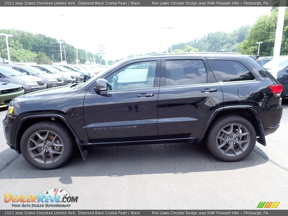 2021 Jeep Grand Cherokee Limited 4x4 Diamond Black Crystal Pearl / Black Photo #2