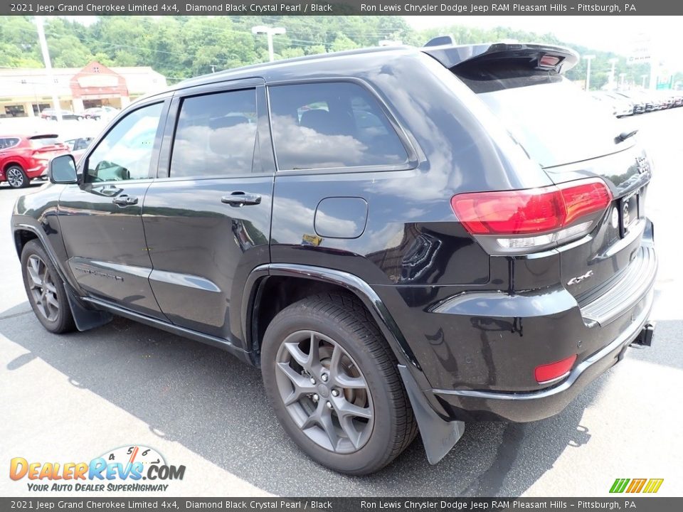 2021 Jeep Grand Cherokee Limited 4x4 Diamond Black Crystal Pearl / Black Photo #3