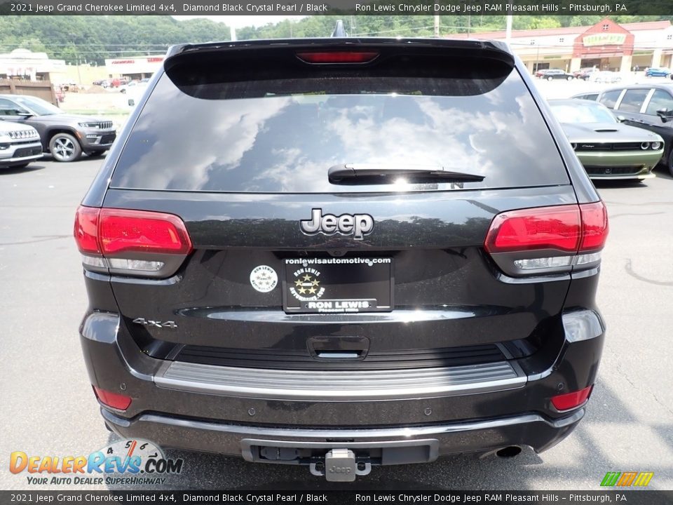 2021 Jeep Grand Cherokee Limited 4x4 Diamond Black Crystal Pearl / Black Photo #4