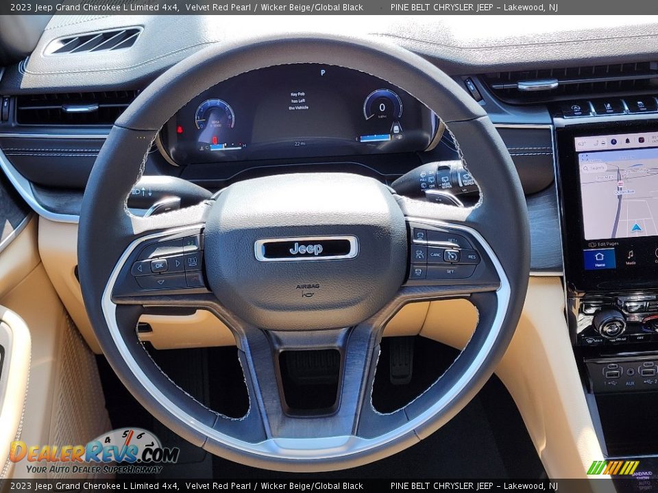 2023 Jeep Grand Cherokee L Limited 4x4 Steering Wheel Photo #12