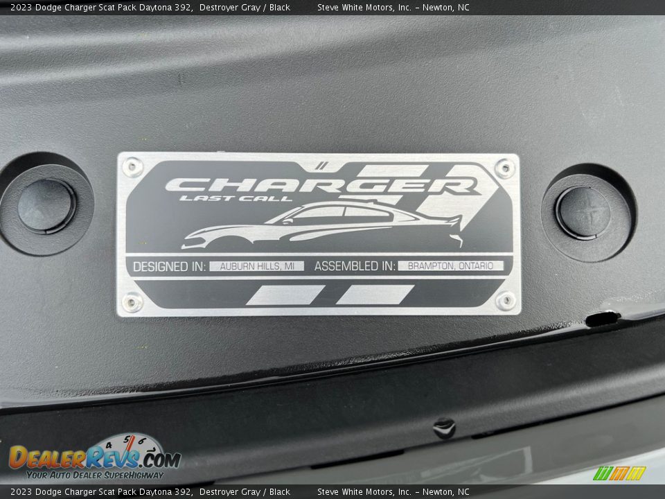 2023 Dodge Charger Scat Pack Daytona 392 Destroyer Gray / Black Photo #11
