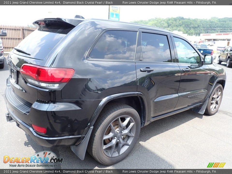 2021 Jeep Grand Cherokee Limited 4x4 Diamond Black Crystal Pearl / Black Photo #6