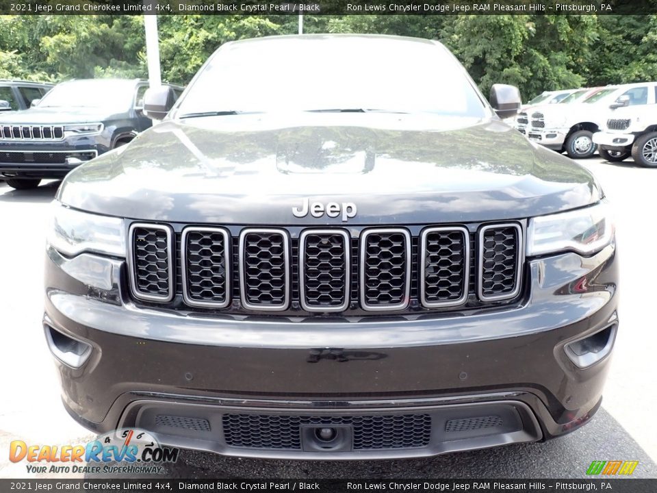 2021 Jeep Grand Cherokee Limited 4x4 Diamond Black Crystal Pearl / Black Photo #9