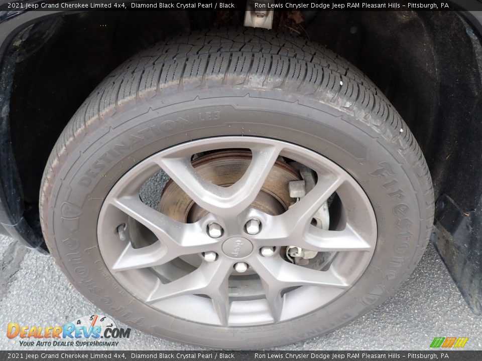 2021 Jeep Grand Cherokee Limited 4x4 Diamond Black Crystal Pearl / Black Photo #10