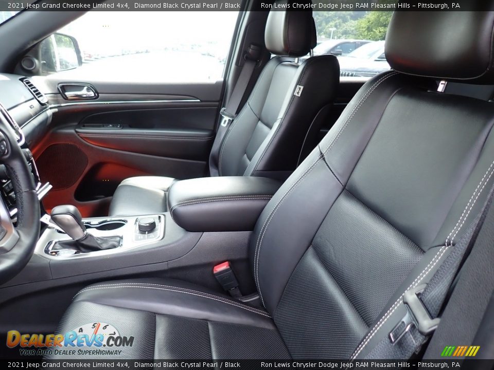 2021 Jeep Grand Cherokee Limited 4x4 Diamond Black Crystal Pearl / Black Photo #11
