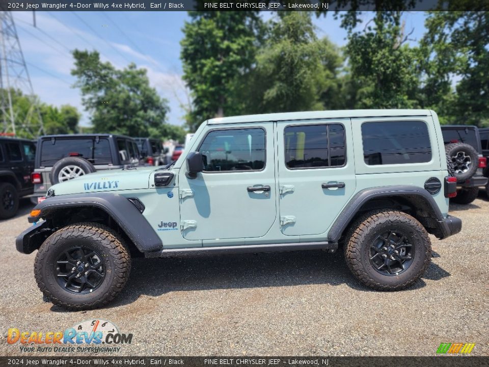 2024 Jeep Wrangler 4-Door Willys 4xe Hybrid Earl / Black Photo #3