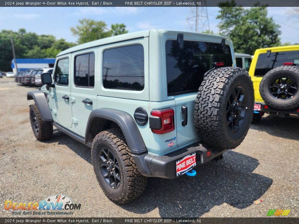 2024 Jeep Wrangler 4-Door Willys 4xe Hybrid Earl / Black Photo #4