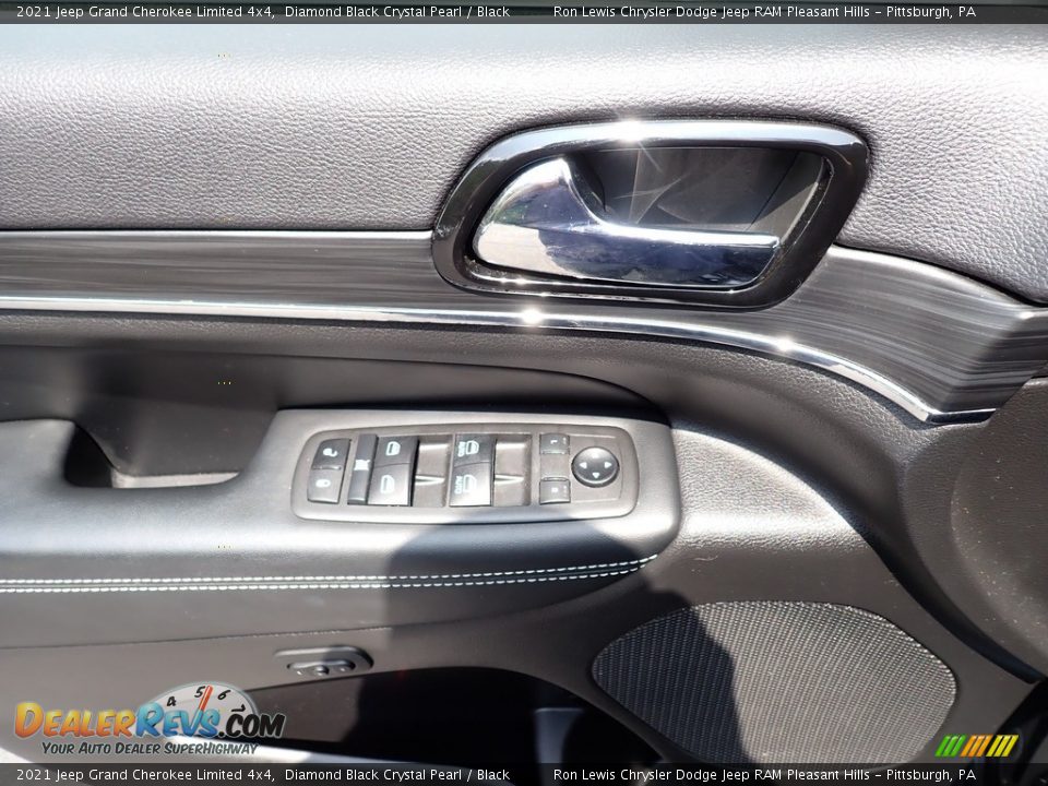 2021 Jeep Grand Cherokee Limited 4x4 Diamond Black Crystal Pearl / Black Photo #14