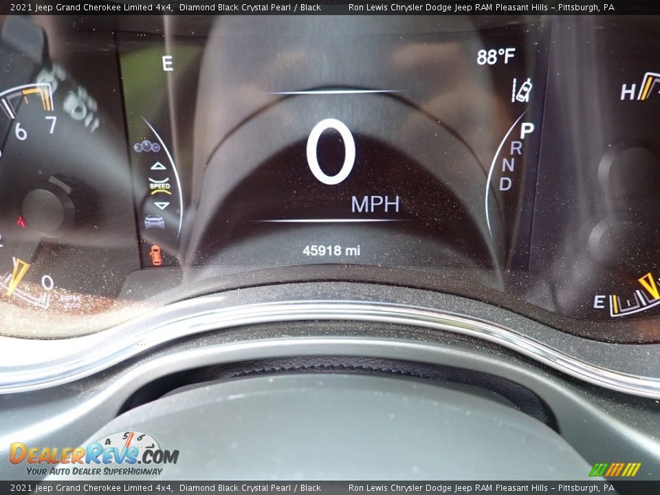 2021 Jeep Grand Cherokee Limited 4x4 Diamond Black Crystal Pearl / Black Photo #20