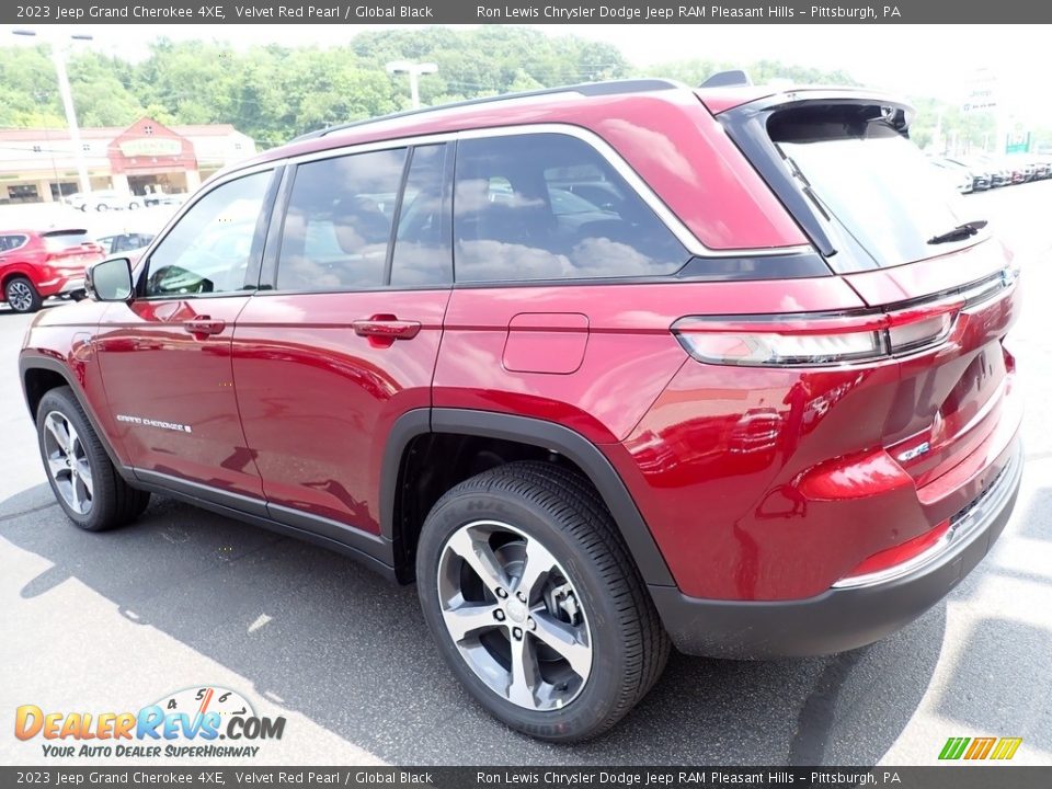 2023 Jeep Grand Cherokee 4XE Velvet Red Pearl / Global Black Photo #3