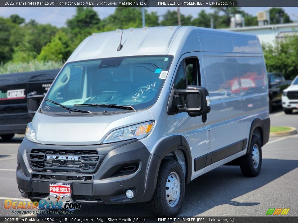 2023 Ram ProMaster 1500 High Roof Cargo Van Bright Silver Metallic / Black Photo #1