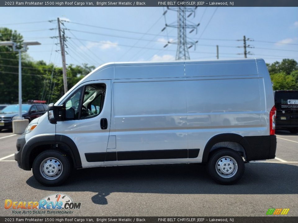 Bright Silver Metallic 2023 Ram ProMaster 1500 High Roof Cargo Van Photo #3