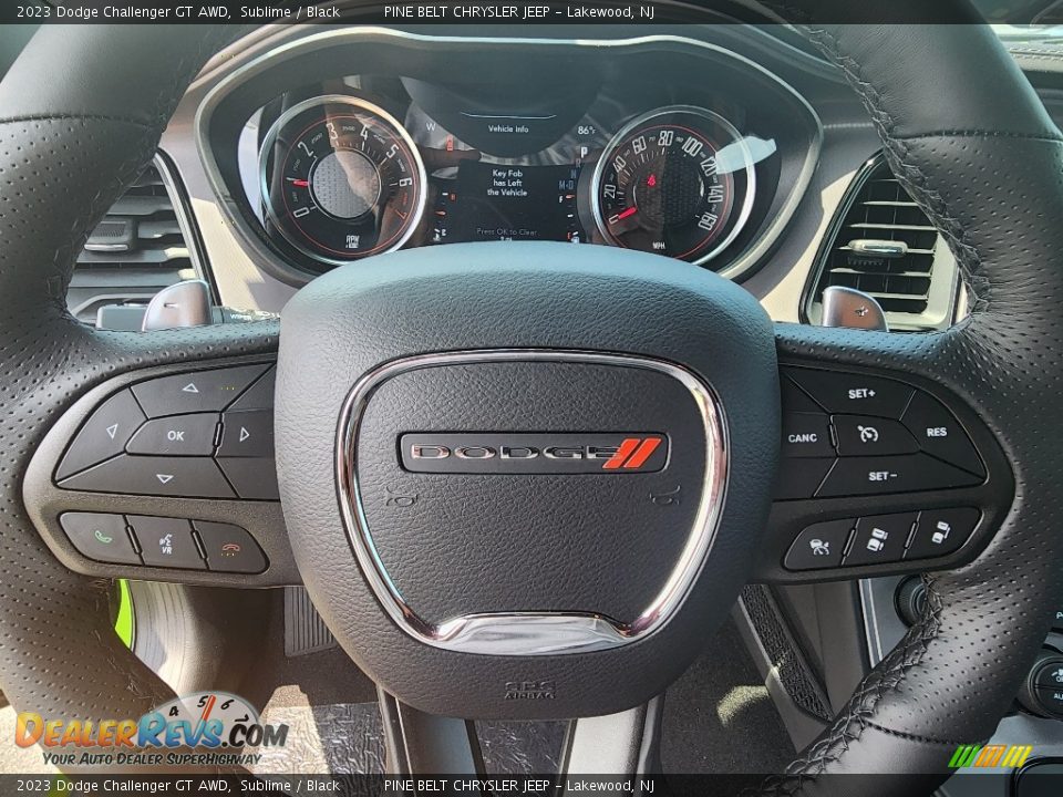 2023 Dodge Challenger GT AWD Steering Wheel Photo #13