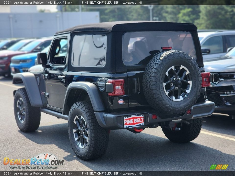 2024 Jeep Wrangler Rubicon 4x4 Black / Black Photo #4