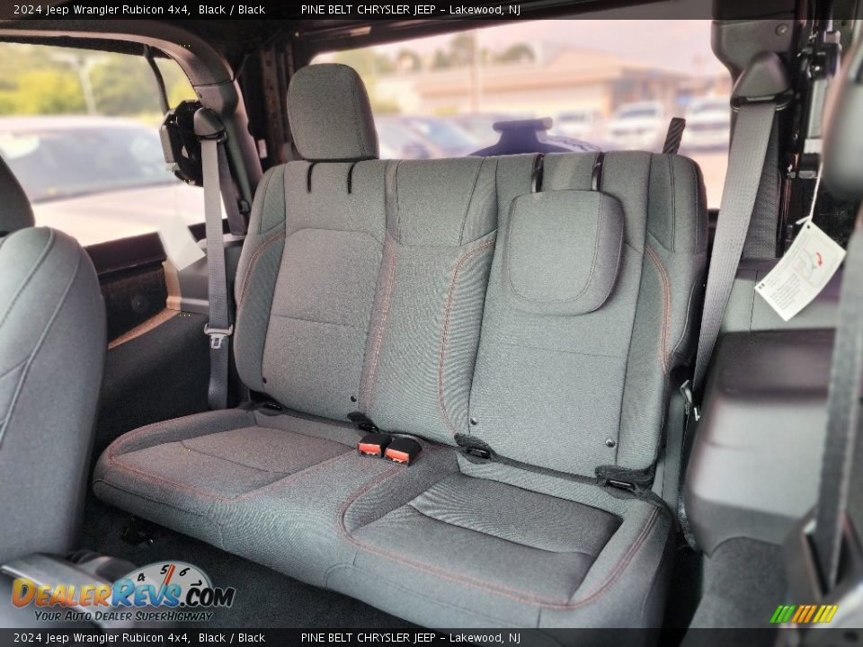 Rear Seat of 2024 Jeep Wrangler Rubicon 4x4 Photo #9