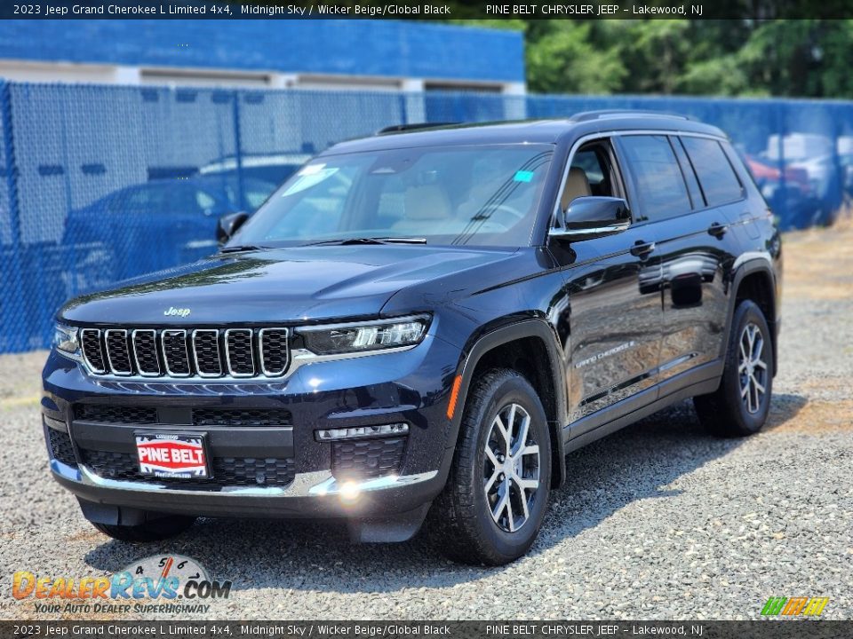 2023 Jeep Grand Cherokee L Limited 4x4 Midnight Sky / Wicker Beige/Global Black Photo #1