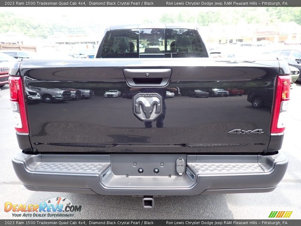 2023 Ram 1500 Tradesman Quad Cab 4x4 Diamond Black Crystal Pearl / Black Photo #4