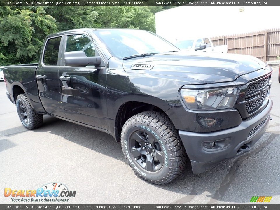 2023 Ram 1500 Tradesman Quad Cab 4x4 Diamond Black Crystal Pearl / Black Photo #8