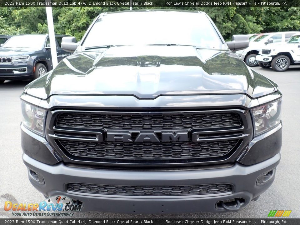 2023 Ram 1500 Tradesman Quad Cab 4x4 Diamond Black Crystal Pearl / Black Photo #9