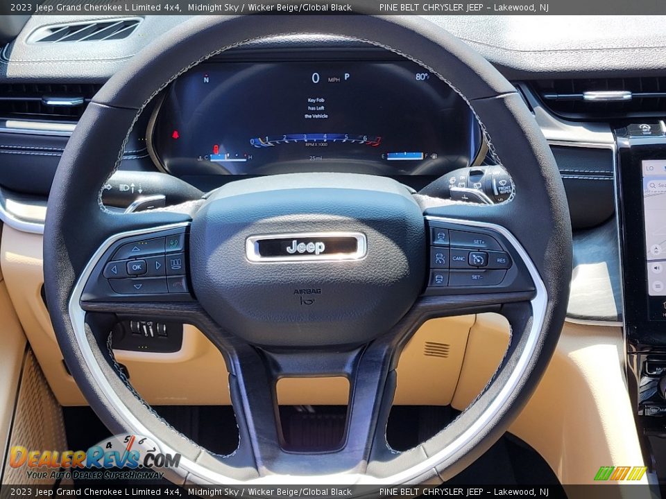 2023 Jeep Grand Cherokee L Limited 4x4 Steering Wheel Photo #12