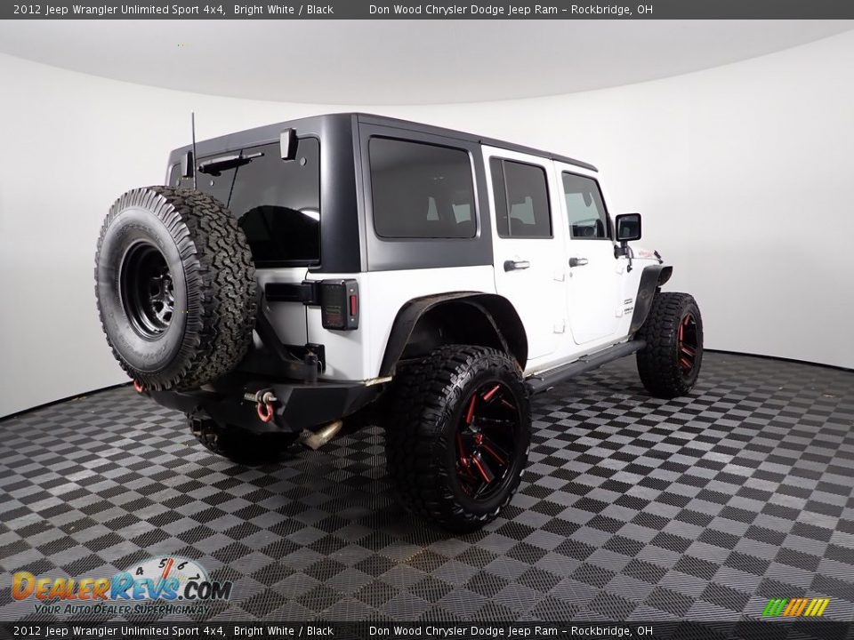 2012 Jeep Wrangler Unlimited Sport 4x4 Bright White / Black Photo #9