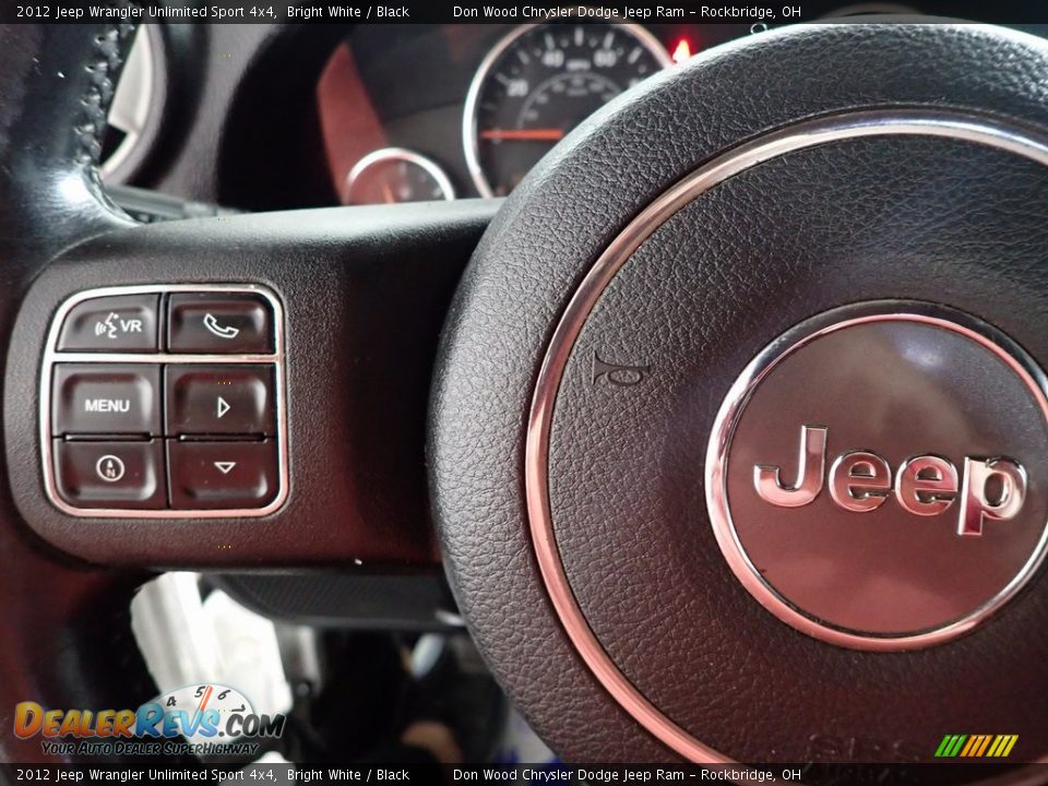 2012 Jeep Wrangler Unlimited Sport 4x4 Bright White / Black Photo #12