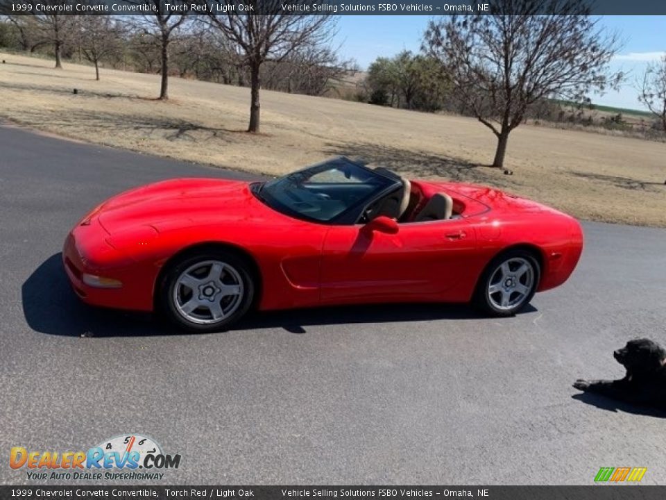 1999 Chevrolet Corvette Convertible Torch Red / Light Oak Photo #1