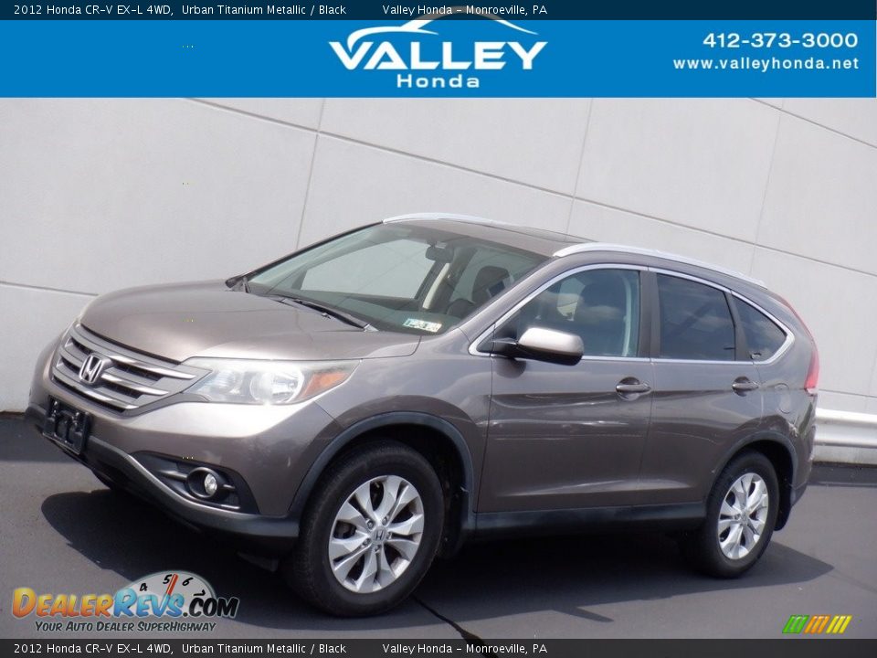 2012 Honda CR-V EX-L 4WD Urban Titanium Metallic / Black Photo #1