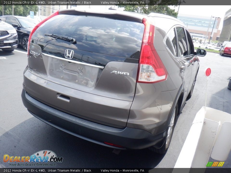 2012 Honda CR-V EX-L 4WD Urban Titanium Metallic / Black Photo #7