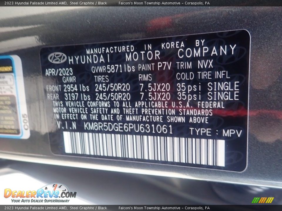 2023 Hyundai Palisade Limited AWD Steel Graphite / Black Photo #18