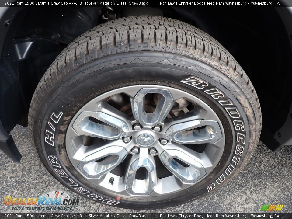2021 Ram 1500 Laramie Crew Cab 4x4 Billet Silver Metallic / Diesel Gray/Black Photo #5