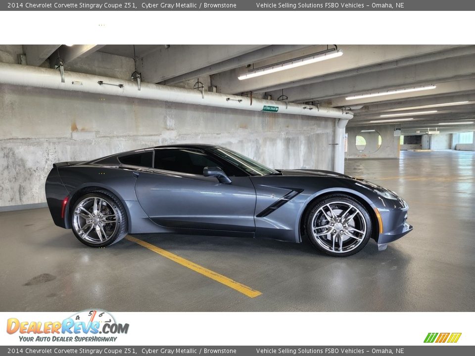 2014 Chevrolet Corvette Stingray Coupe Z51 Cyber Gray Metallic / Brownstone Photo #10