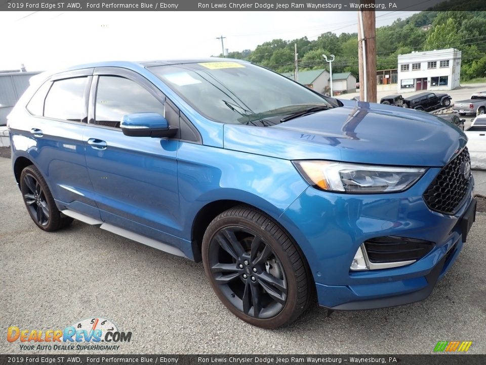 Ford Performance Blue 2019 Ford Edge ST AWD Photo #4