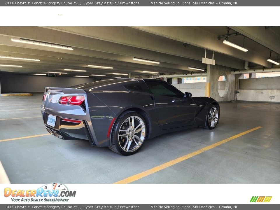 2014 Chevrolet Corvette Stingray Coupe Z51 Cyber Gray Metallic / Brownstone Photo #13