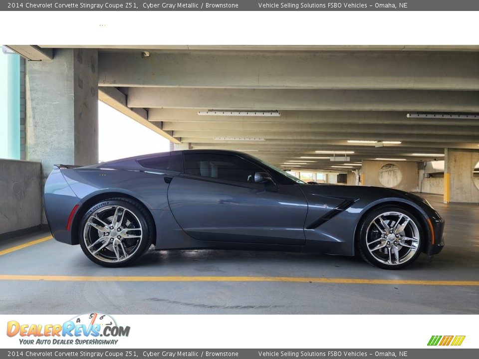 2014 Chevrolet Corvette Stingray Coupe Z51 Cyber Gray Metallic / Brownstone Photo #15