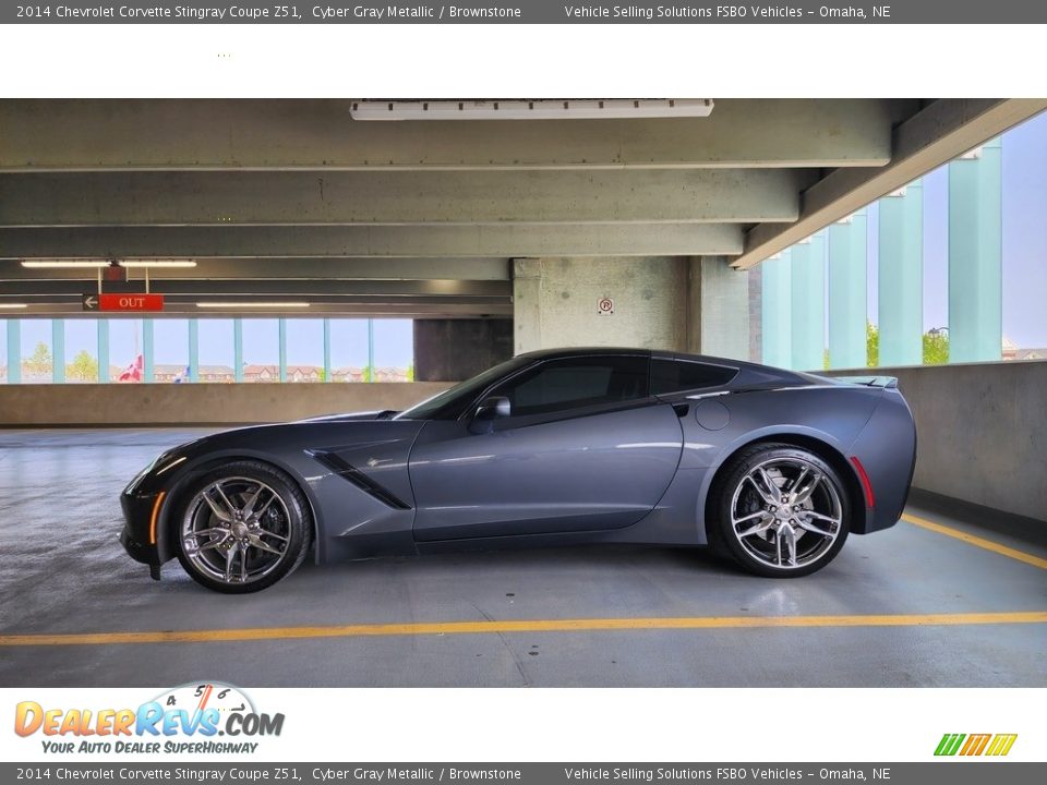 2014 Chevrolet Corvette Stingray Coupe Z51 Cyber Gray Metallic / Brownstone Photo #16